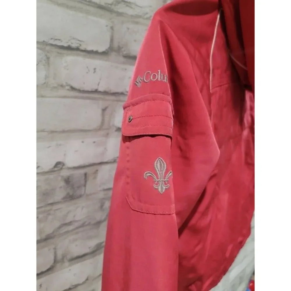 Columbia Size 10/12 Girls Pink Waterproof Insulated Hooded Puffer‎ Jacket